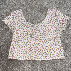 2/$20 garage floral tank top